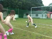 女足球隊員裸體練習手淫